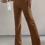 Coffee Tan Ribbed Lounge Pants