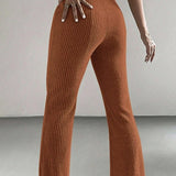 Caramel Ribbed Lounge Pants