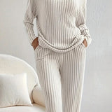 White ChillFit Ribbed Set