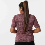 Women's Jacqaurd Workout/Training Tee - Red