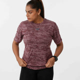 Women's Jacqaurd Workout/Training Tee - Red