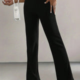 Black Ribbed Lounge Pants