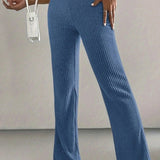 Blue Ribbed Lounge Pants