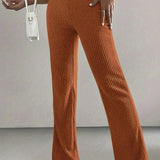 Caramel Ribbed Lounge Pants