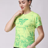 Women's Training/Workout Tee - Neon Green