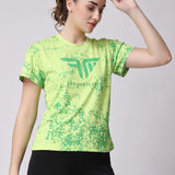 Women's Training/Workout Tee - Neon Green