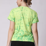 Women's Training/Workout Tee - Neon Green