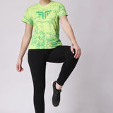 Women's Training/Workout Tee - Neon Green