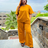 Women's Leisure Coord Set - Mustard