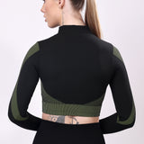 Luxe Textured Crop Jacket - Green