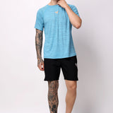 Apex Men's Workout Tee - Sky Blue