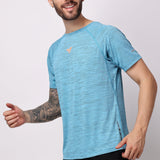 Apex Men's Workout Tee - Sky Blue