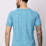 Apex Men's Workout Tee - Sky Blue