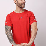 Apex Men's Workout Tee - Red