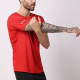 Apex Men's Workout Tee - Red