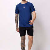 Apex Men's Workout Tee - Navy Blue