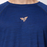 Apex Men's Workout Tee - Navy Blue